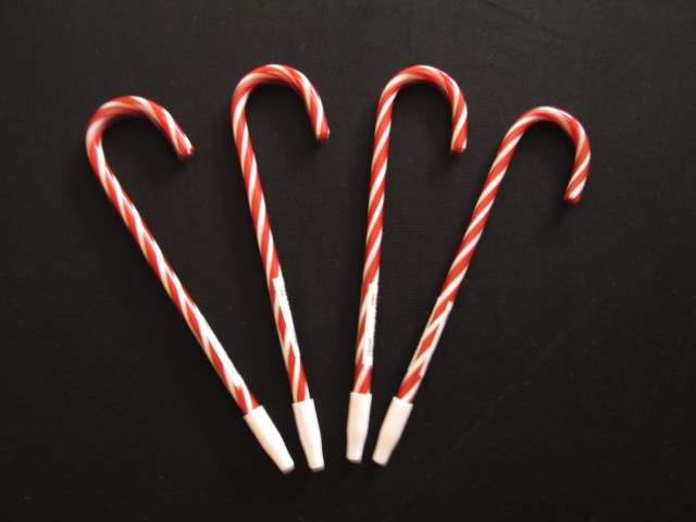 Candy cane pens