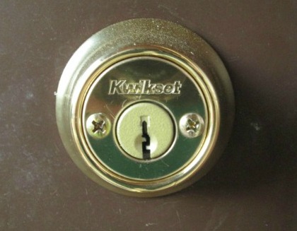 Inside part of double cylinder deadbolt